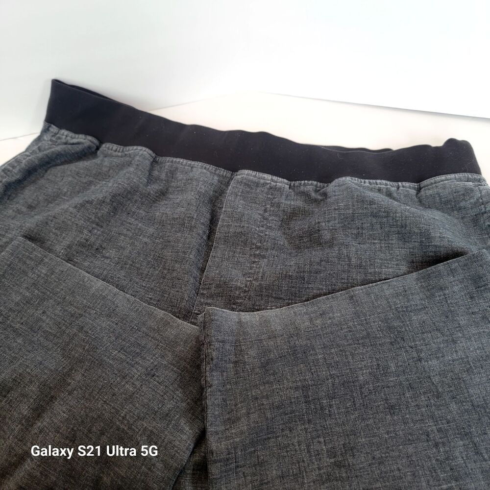Prana Mens Size XL Gray Stretch Zion Breathe Hemp Blend Drawstring Pockets
